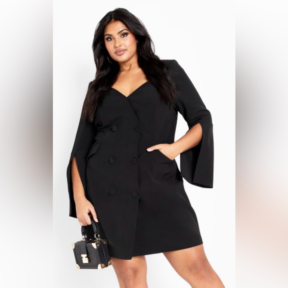 City Chic Kallie Dress Black